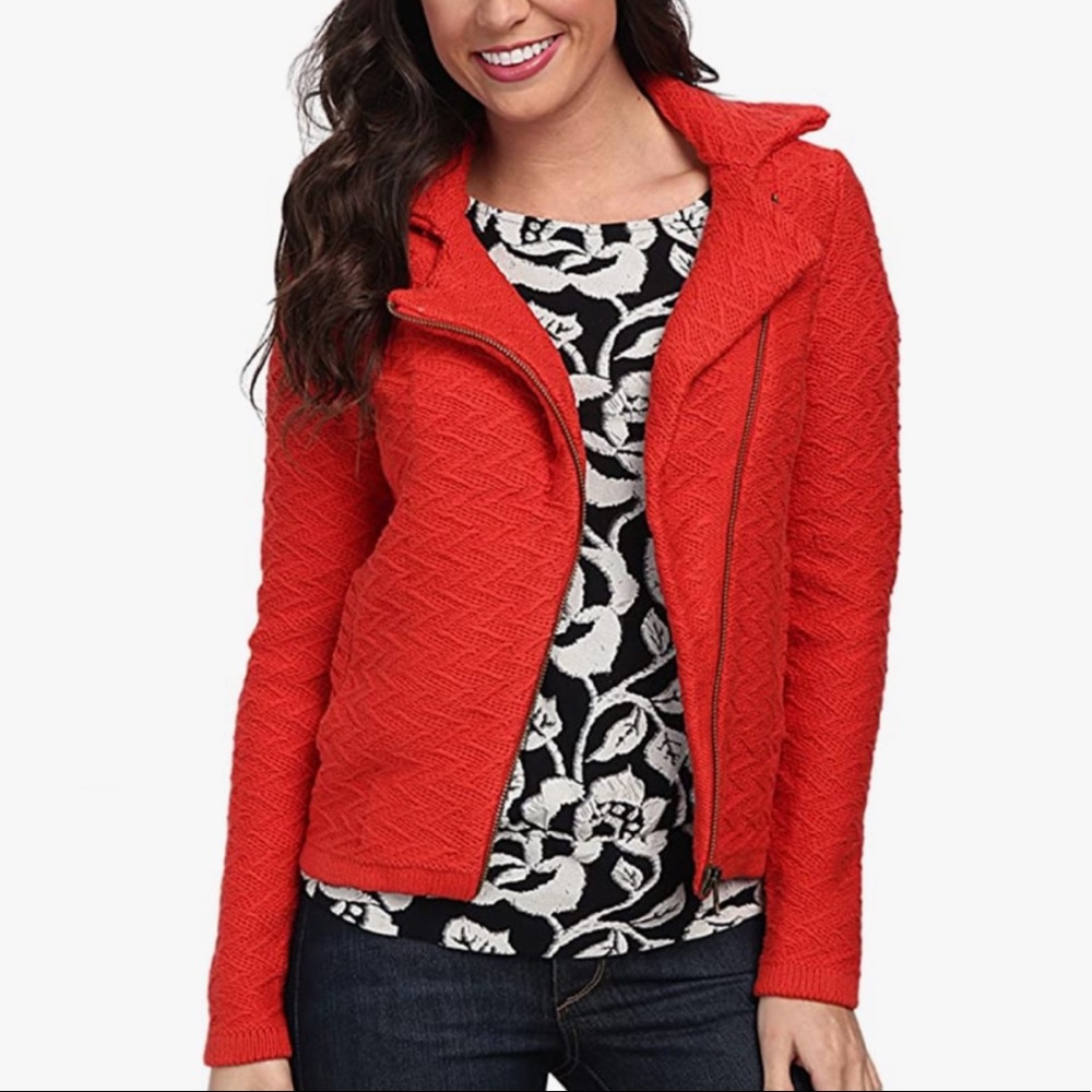 Lucky Brand Knit Moto Jacket